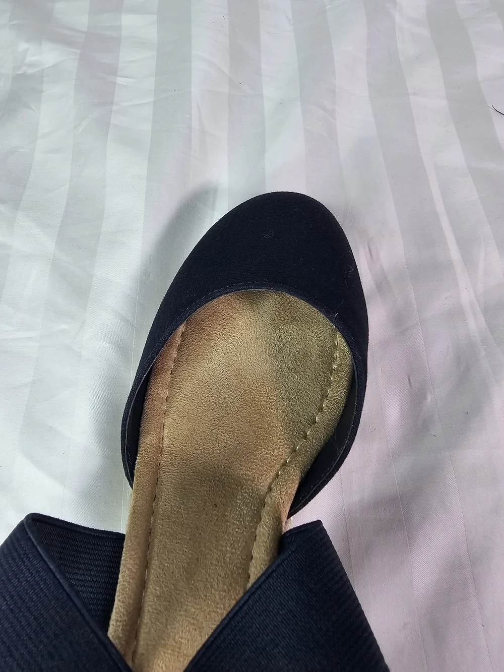 St. John's Bay Navy Crisscross Espadrille Wedge